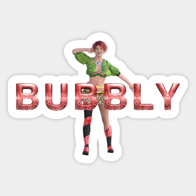 Bubbly Sticker by teepossible